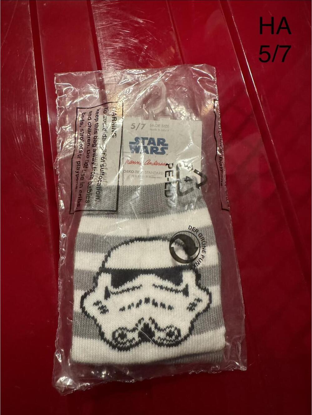 Hanna andersson Star Wars Stormtrooper Socks Size 5/7